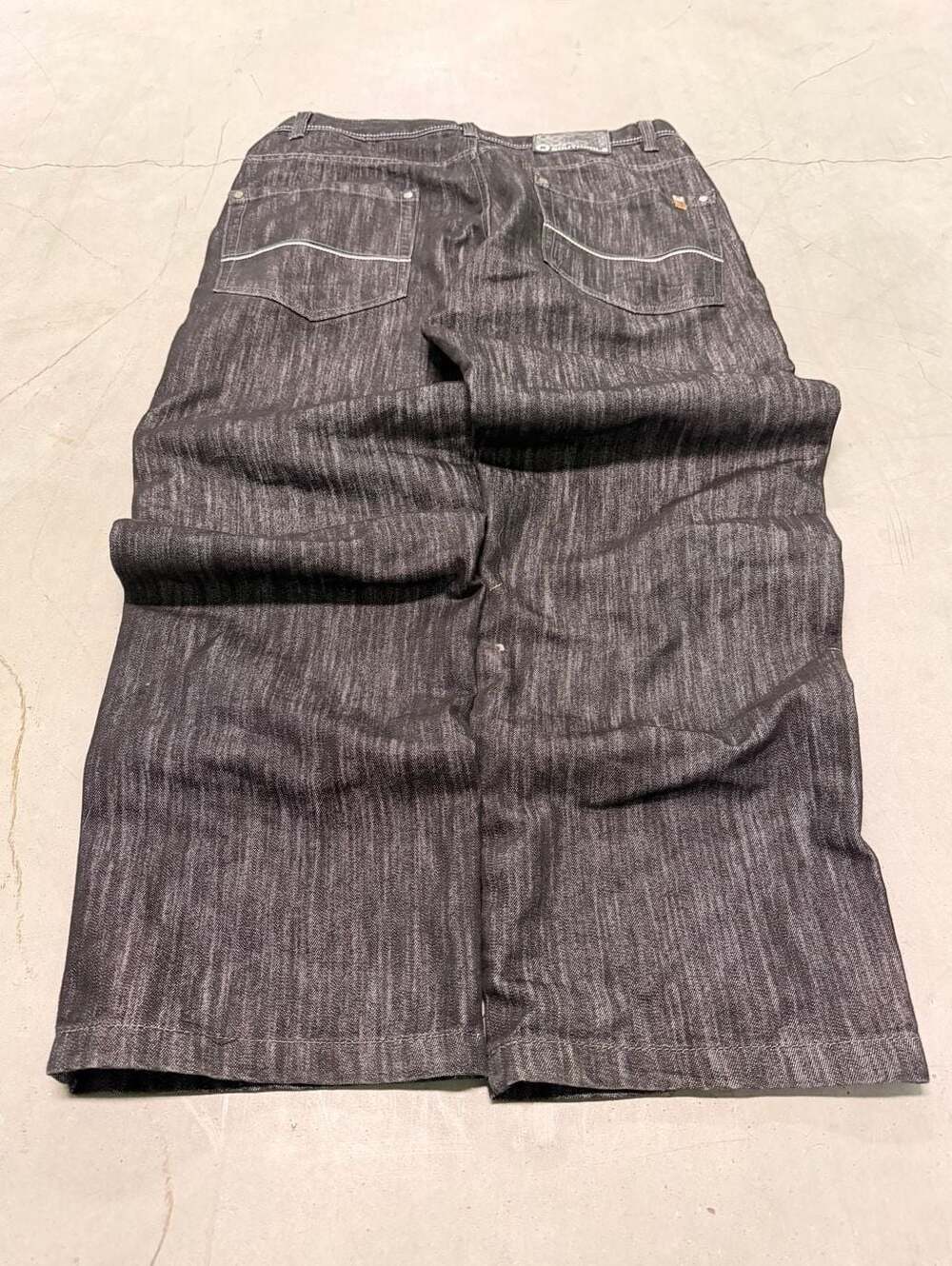 Southpole Baggy Wide Leg Dark Wash Denim Jeans Size 38